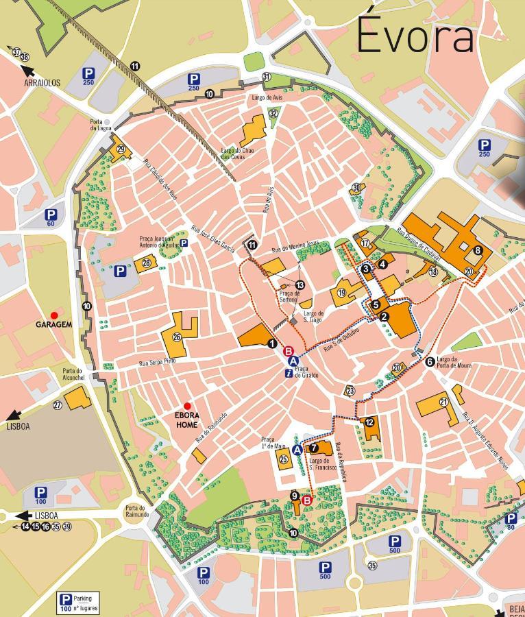 Ebora Home - Garage Free - Centro Historico Евора Екстер'єр фото